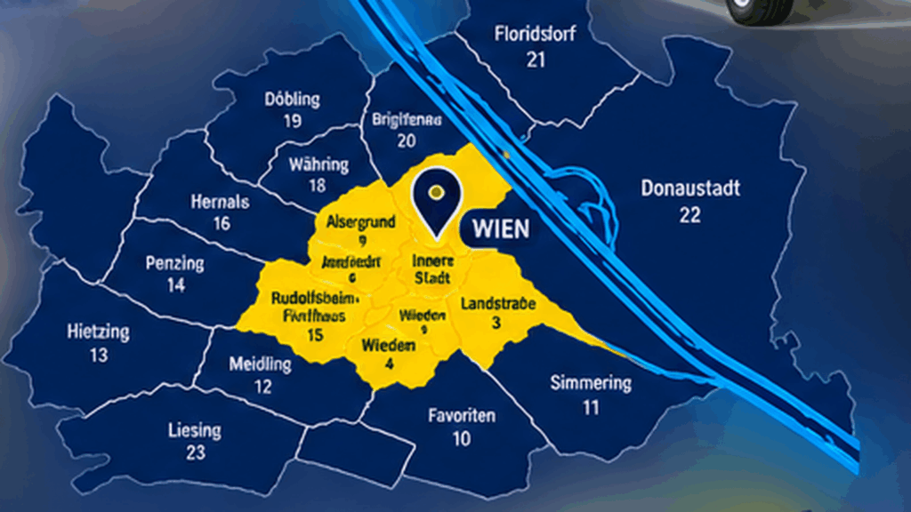 Einsatzgebiet Wien - alle 23 Bezirke